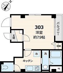 ミカーサ月島 303号室