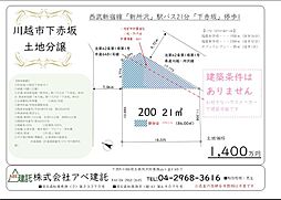 川越市下赤坂　売地 1区画