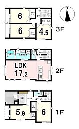 一宮市木曽川町黒田III　B棟　新築戸建