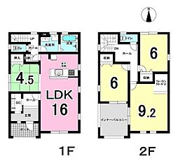 各務原市那加前野町1丁目　6号棟　新築戸建