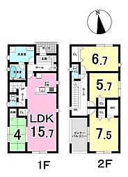 羽島市小熊町内粟野　第2　1号棟　新築戸建