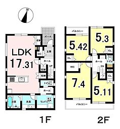 岐阜市六条東II　1号棟　新築戸建