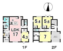 岐阜市六条南1丁目　2号棟　新築戸建