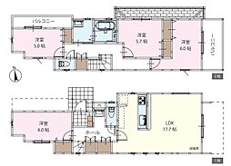 保土ヶ谷区仏向西　新築分譲住宅　全2棟　Ｂ号棟　Ｂ号棟