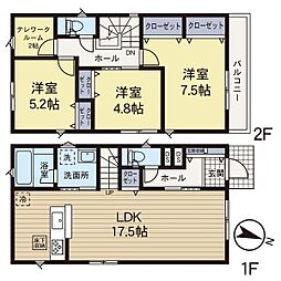 瀬谷区下瀬谷2丁目　新築分譲住宅　全3棟　2号棟　2号棟