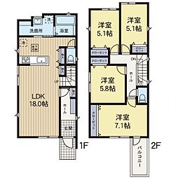 泉区中田南2丁目　新築分譲住宅　全3棟　3号棟　3号棟