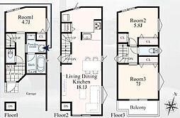西区境之谷　新築分譲住宅　全2棟　Ｂ号棟　Ｂ号棟