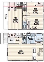 栄区亀井町　新築分譲住宅　全2棟　1号棟　1号棟