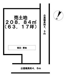 各務原市鵜沼東町3丁目 売地 63坪 鵜沼駅 歩11分