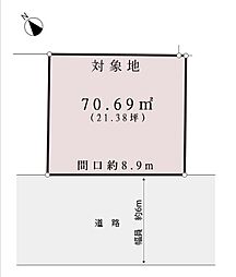 蕨市塚越四丁目土地