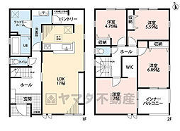 小郡市三沢　3号棟　新築戸建