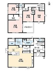 鳥栖市田代本町第三　3号棟　新築戸建