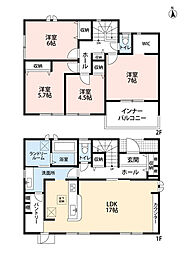 鳥栖市田代本町第三　5号棟　新築戸建