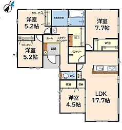 朝倉郡筑前町篠隈1期　1号棟　新築戸建