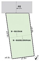 港北区篠原西町　建築条件無し土地