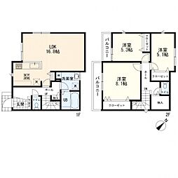 都筑区川和町　新築一戸建て　2号棟