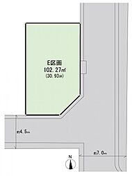 港北区新吉田東5丁目　建築条件付き土地　Ｅ区画