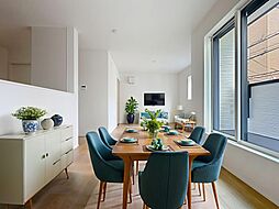 ガレージ付き　ゆとりリビングのくつろぎハウス