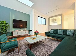 外観シンプルでスタイリッシュ　内装デザイン性の高い住空間