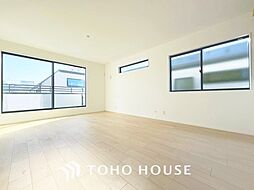 対面キッチン　リビング階段　コミュニケーション増える家