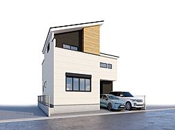 上部吹抜けの開放的な空間　お片付けスペースが豊富な戸建て