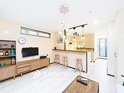 水まわりが2階のリビング階に集約された家事楽プラン