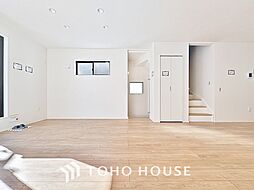 対面キッチン　リビング階段　コミュニケーション増える家