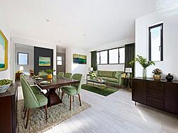 シンプルで洗練されたデザイン　住まう人の色に染まるお家