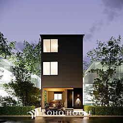 外観シンプルでスタイリッシュ　内装デザイン性の高い住空間