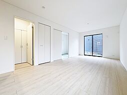 水まわりが1階のリビング階に集約された家事楽プラン