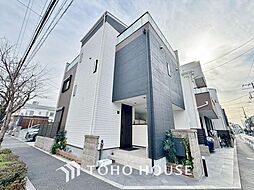 外観シンプルでスタイリッシュ　2階水回り集中タイプ