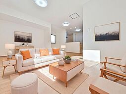 対面キッチン　リビング階段　コミュニケーション増える家