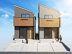 WICなど充実で整理しやすい2階建ての邸宅