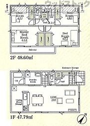 調布市飛田給3丁目　新築一戸建て　1号棟