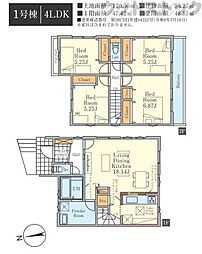 東久留米市浅間町2丁目　新築一戸建て　1号棟