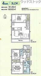 府中市本町3丁目　新築一戸建て　4号棟