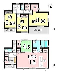 一宮市小信中島字宮前　中古戸建