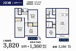 藤沢市本鵠沼5 建築条件なし売地 2区画