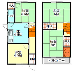 堺市西区上野芝向ヶ丘町１丁の一戸建て