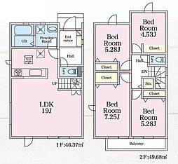 新築戸建　熊本市東区若葉23−1期　1号棟