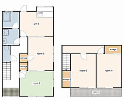 広畑区清水町2戸一貸家　東