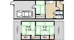 賑町1丁シャッターガレージ付貸家(事務所・倉庫可)