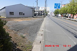 県道面の店舗向き売地