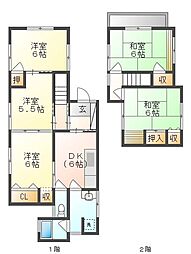 岡山市中区清水１丁目の一戸建て