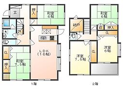 岡山市南区西紅陽台１丁目の一戸建て