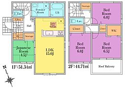 リナージュ瑞穂町箱根ヶ崎東松原23-1期全3棟　2号棟