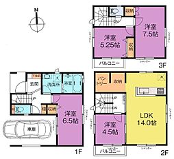 東大和奈良橋六丁目全2棟　1号棟