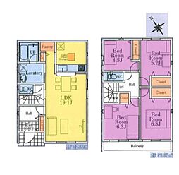 クレイドルガーデン武蔵村山市残堀第19全13棟　6号棟