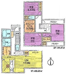 リーブルガーデン武蔵村山神明第7期全6棟　1号棟