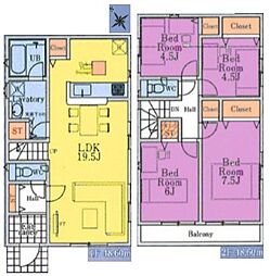 クレイドルガーデン武蔵村山市残堀第19全13棟　4号棟